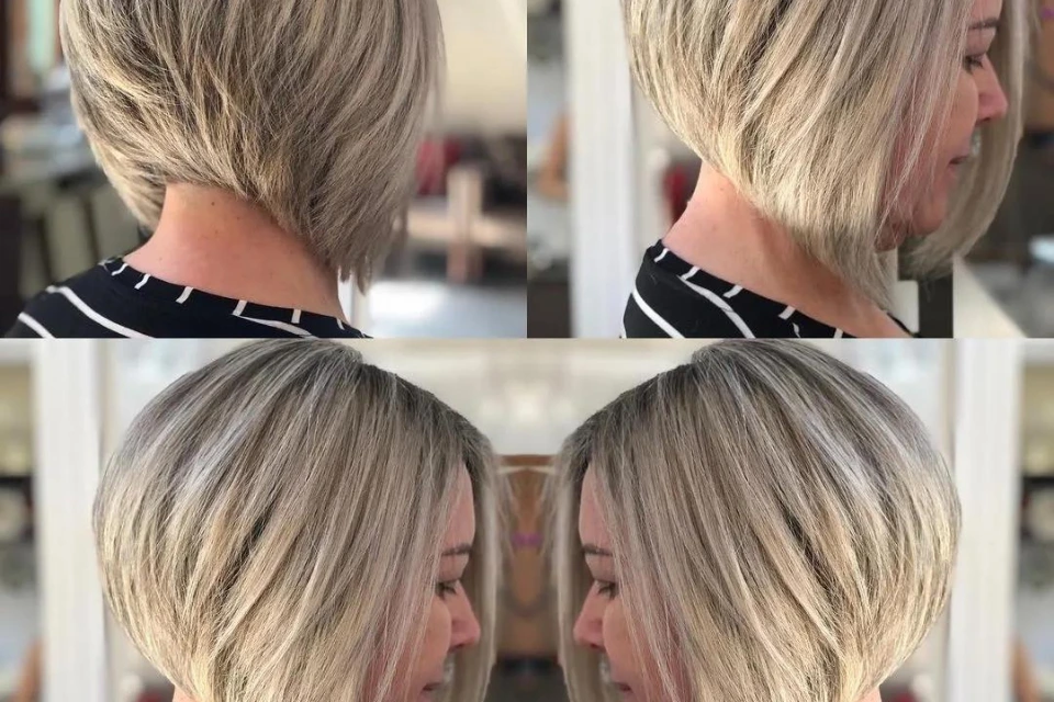 Short Wedge Haircut for Older Women