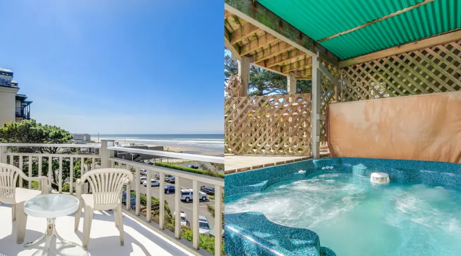 Dog-Friendly Ocean View Home with Easy Beach Access and Hot Tub