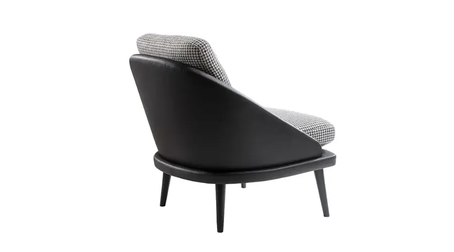 GOTEL black swivel armchair