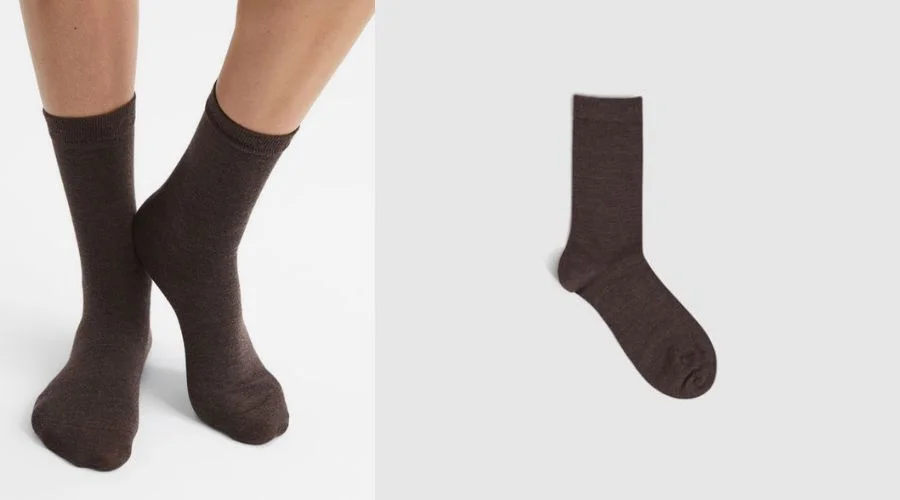 Celine Fine Wool Loafer Socks