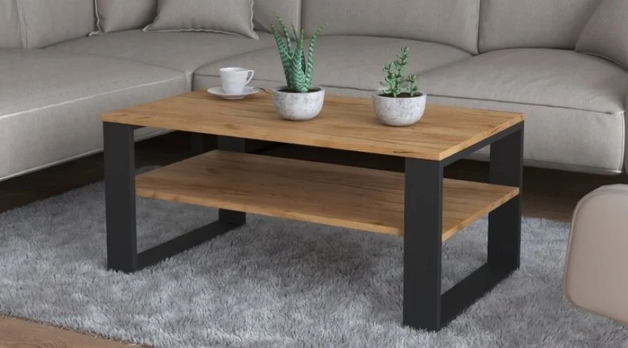 Coffee table rectangular top