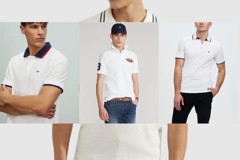 Men's White Polo Shirts