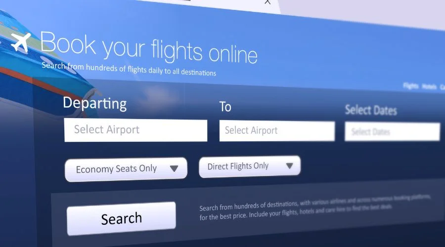 Use online search tools for flights