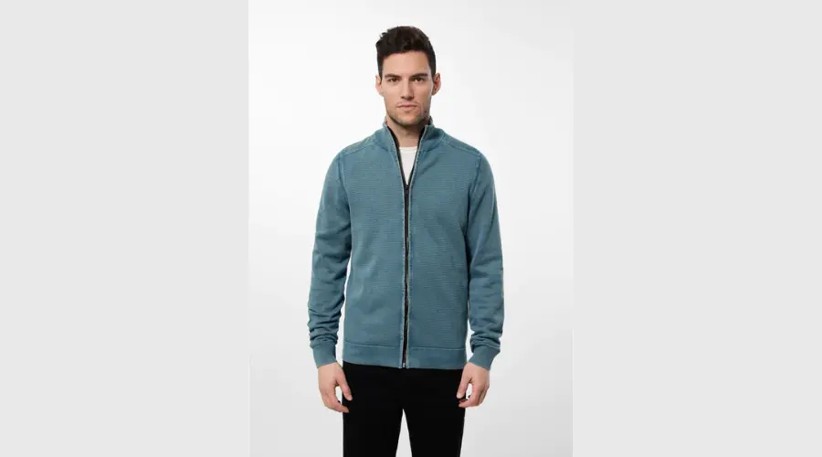Street one men's cardigan with a washed look