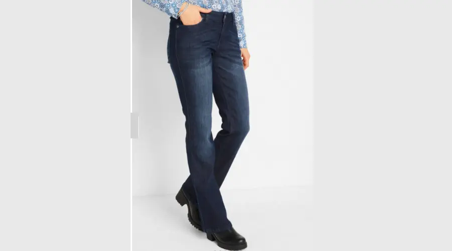 Cropped maternity stretch jeans, straight