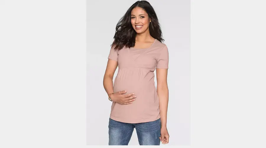 Sustainable maternity tunic with breastfeeding function