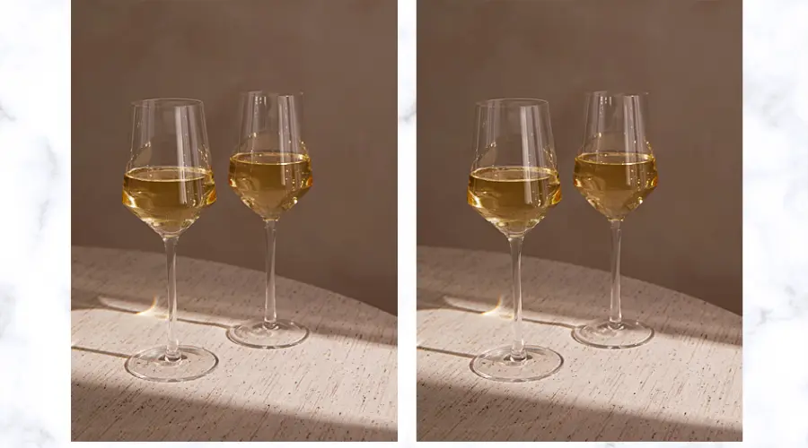 Transparent wine glasses Set of 2