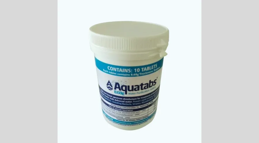 AQUATABS 8.68G TABLETS(WATER) - 10CT TUB