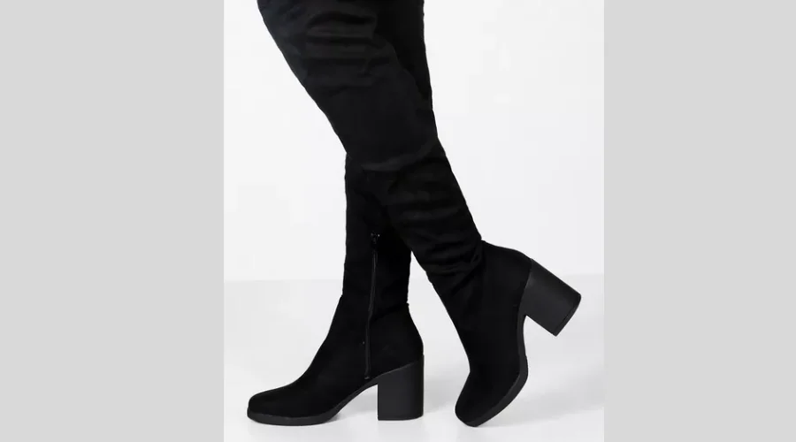 Chunky over-the-knee-high boots