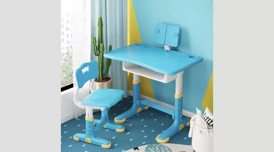 GOF Furniture Tiara Blue Kids Table and Chair