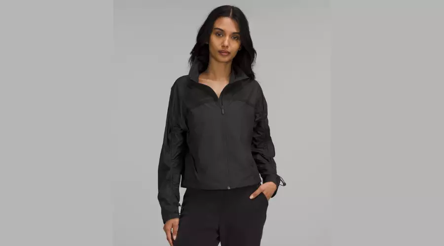 Lightweight Cropped Track Jacket