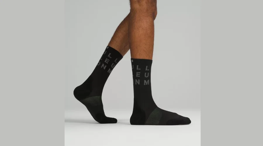 Men's Power Stride Crew Sock Reflective