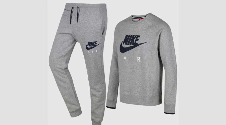 Nike Mens Crew Neck Tracksuit Grey
