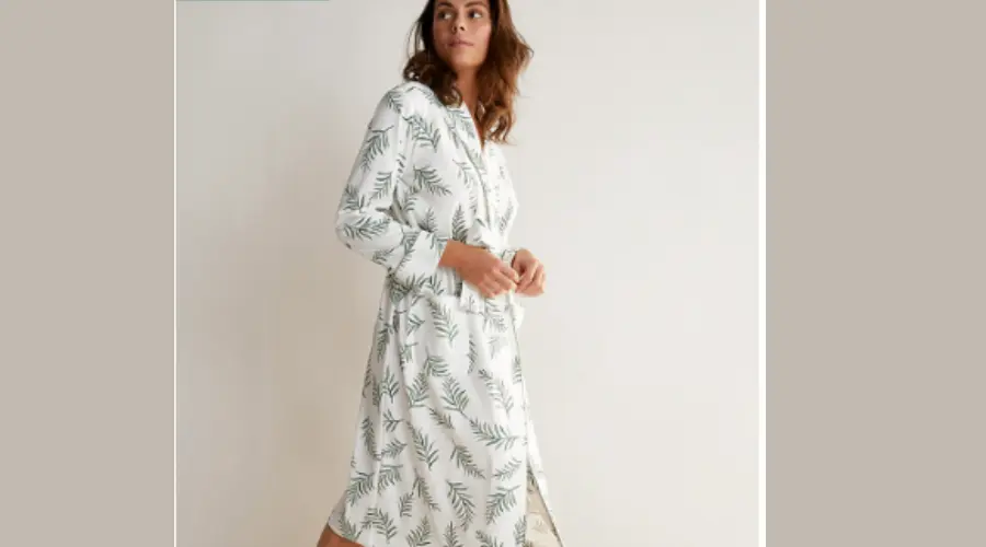 Organic Cotton Patterned Robe