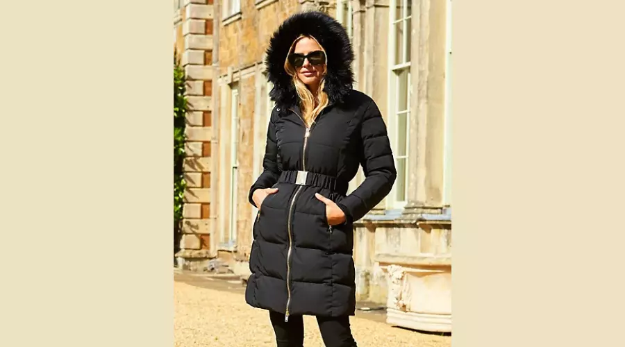 Padded Longline Overcoat for Women