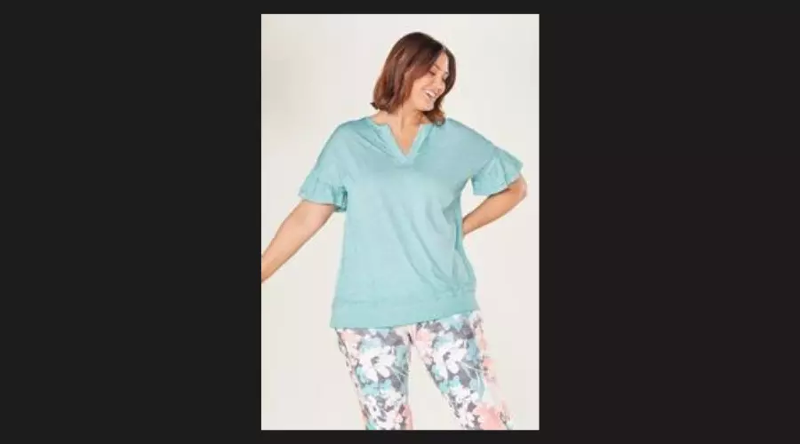 Plus Size Flutter Sleeve Tee