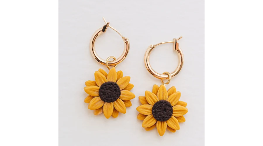  Sunflower Charm Earrings