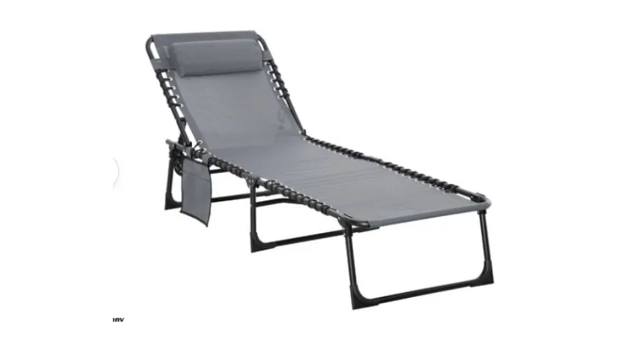 Outsunny Lounger Camping Bed