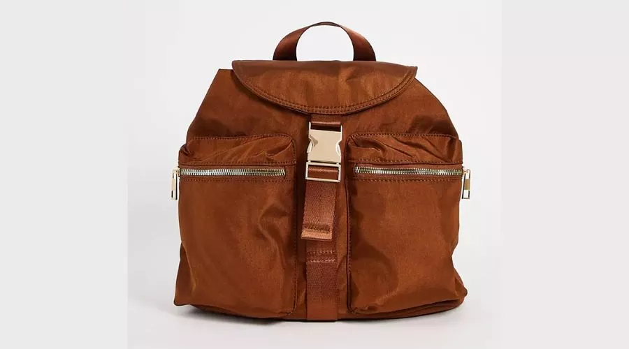 ASOS DESIGN utility backpack in brown