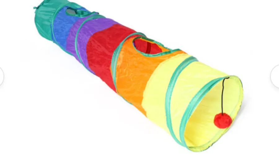Agility drive tunnel for dogs 115 25cm (rainbow colours)