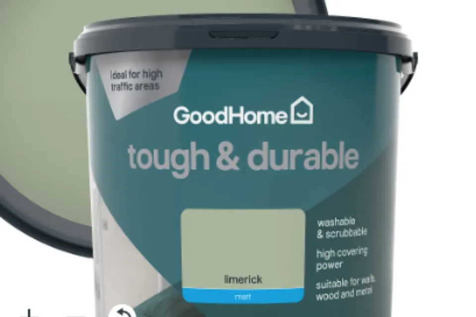 GoodHome Tough & Durable Limerick Matt Emulsion paint, 5L
