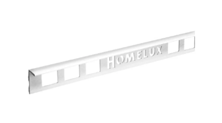 Homelux 6mm Straight White Tile Trim