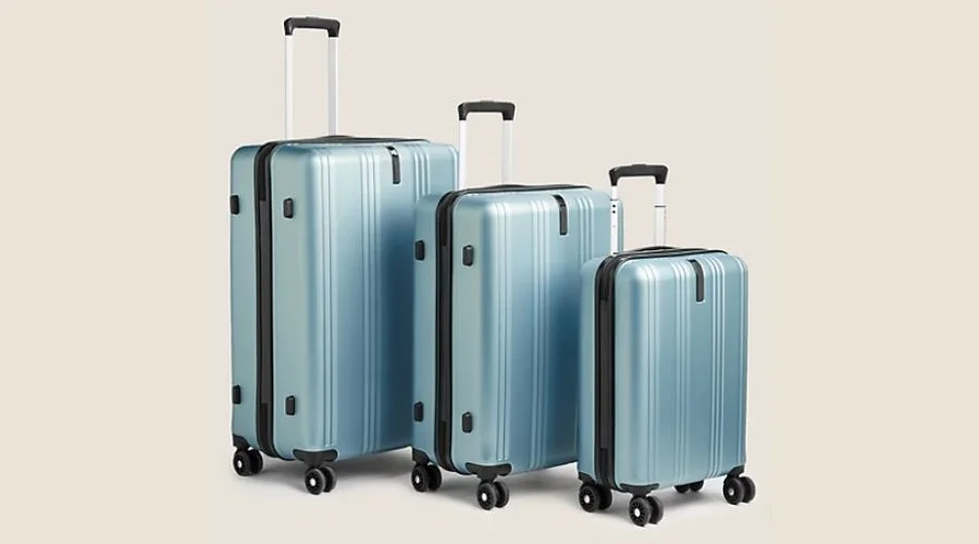 Set of 3 Lisbon 4 Wheel Hard Shell Suitcases