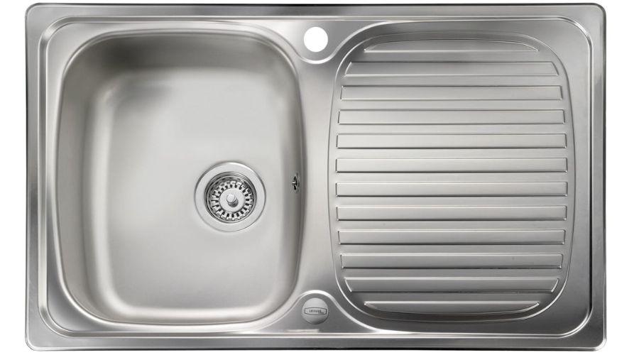 Kitchen sink in Leisure Linear Compact 1 Bowl Reversible Inset Stainless Steel