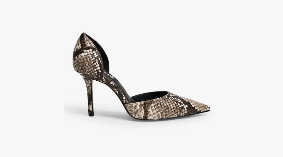 snake skin heels