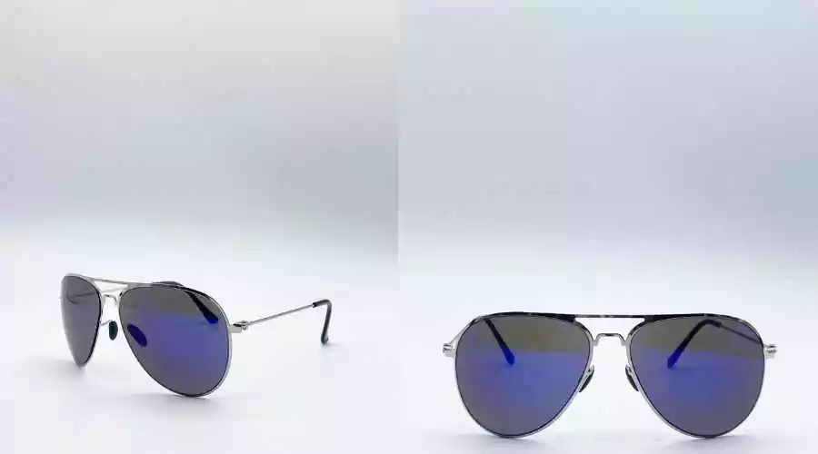 SVNX Silver Aviator Sunglasses