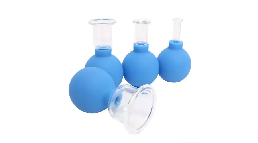 Cupping glasses set of 4 blue