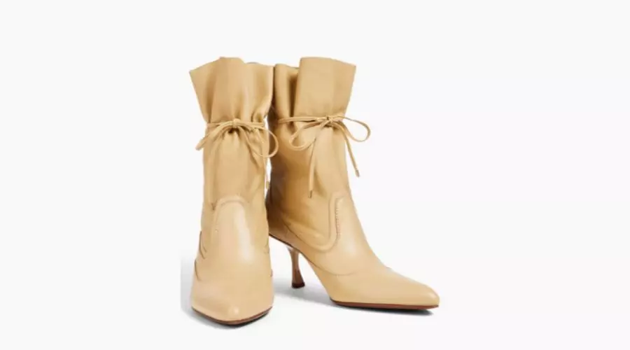 Zimmermann Tie-Detailed Leather Ankle Boots