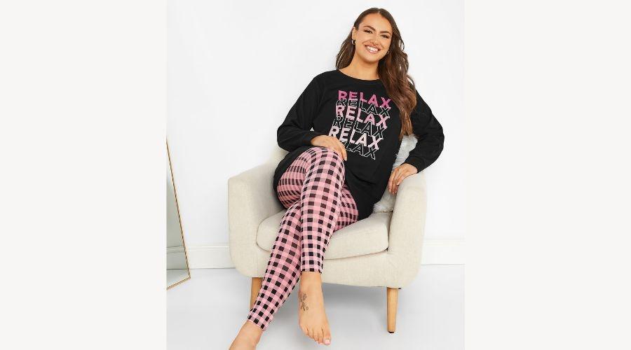 Black RELAX Loungewear Set