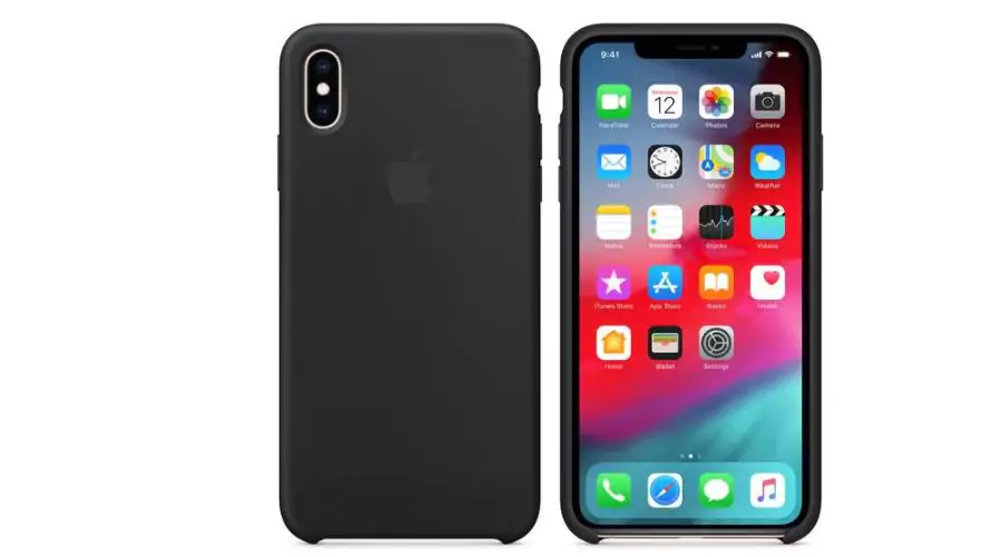 Silicone Apple Case iPhone X / XS / XS Max Case in black