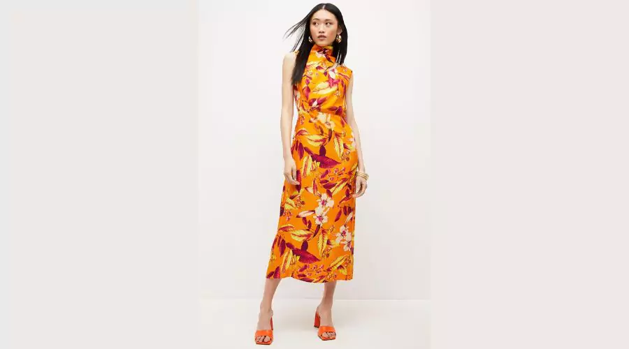 Batik Print Woven Maxi Dress