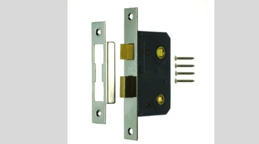 4Trade Mortice Bathroom Lock in 64mm Chrome