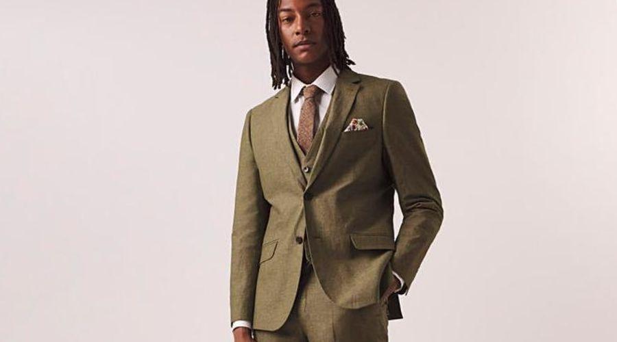 Joe Browns Khaki Linen Blend Suit Jacket