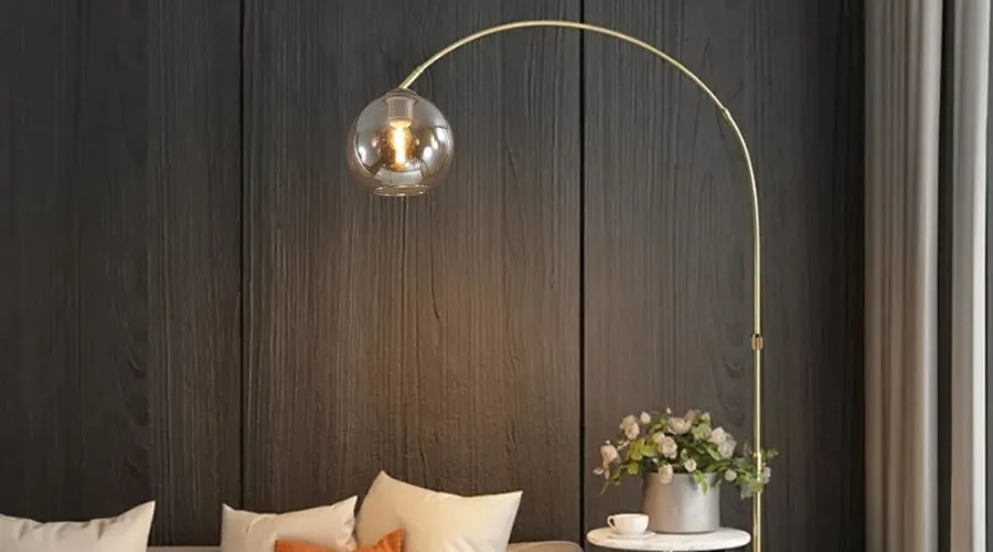 Modern Gold Arc Floor Lamp 