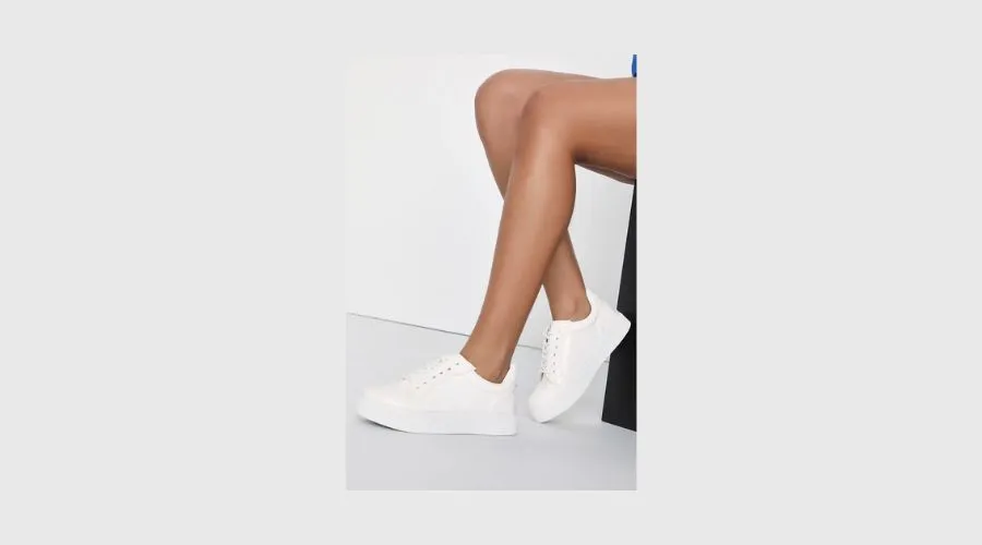 Pipping White Platform Sneakers