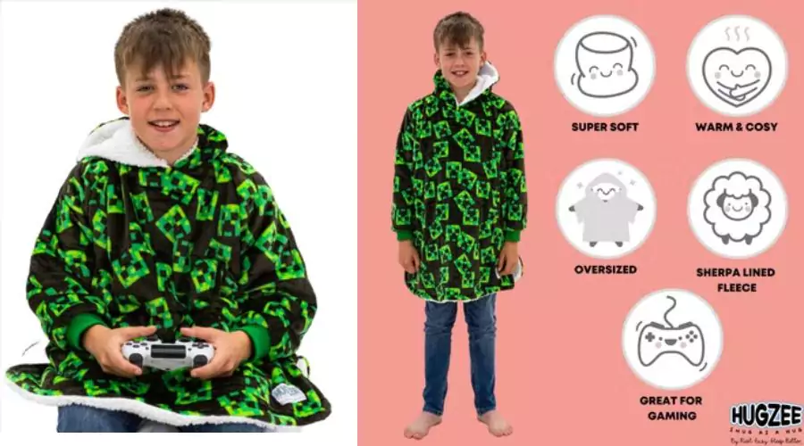 Minecraft Face Wearable Fleece - Medium