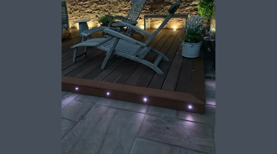 First choice Lighting Deck LED Stainless Steel Clear 10 Light IP67 outdoor Plinth & Deck Kit