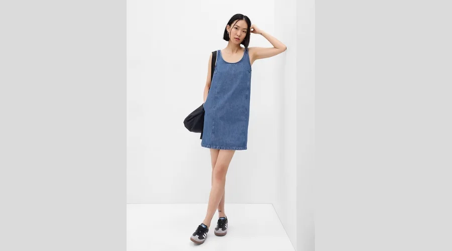 A-Line Denim Mini Dress