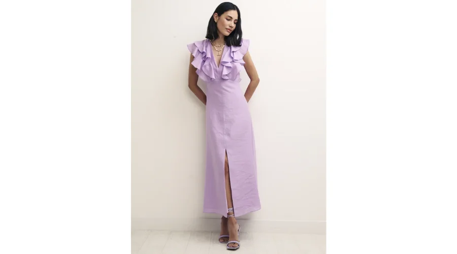 Petite Lilac Coco Midi Dress | celebzero