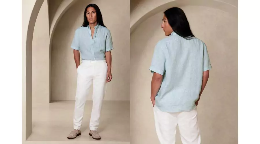 Castelleto Untucked Linen Shirt