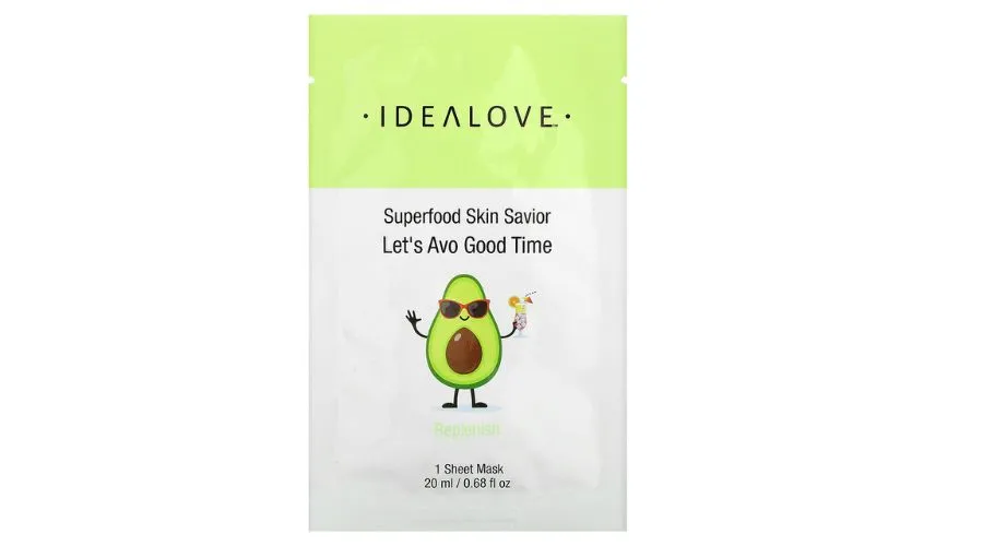 Idealove, Superfood Skin Savior, Beauty Sheet Mask