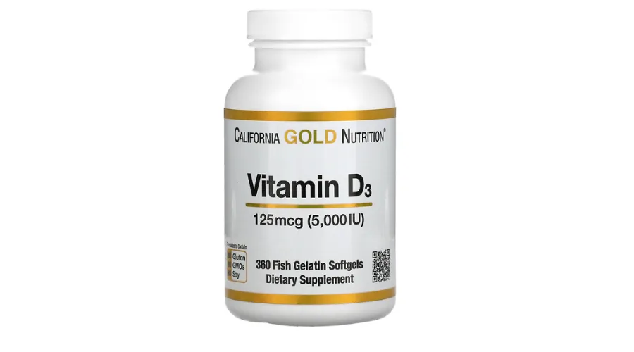 California Gold Nutrition,125 mcg (5,000 IU), Vitamin D3
