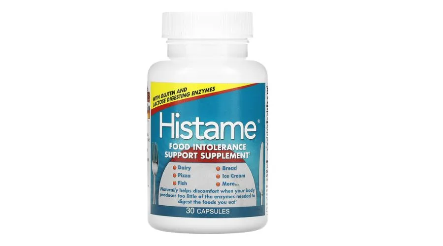 NATURALLY VITAMIN, Histame, Food Intolerance Support Supplement, 30 Capsules
