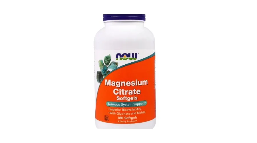 NOW Foods, Magnesium Citrate, 180 Softgels