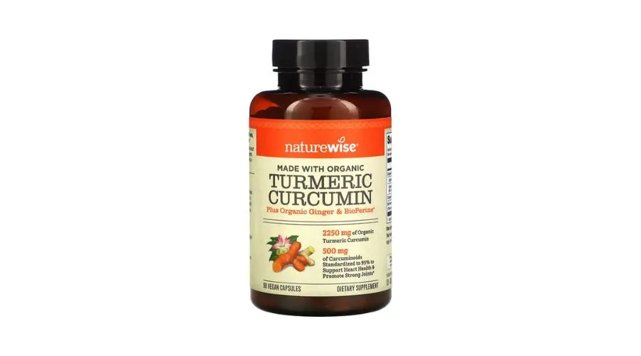 NatureWise, Turmeric Curcumin, 90 Vegan Capsules