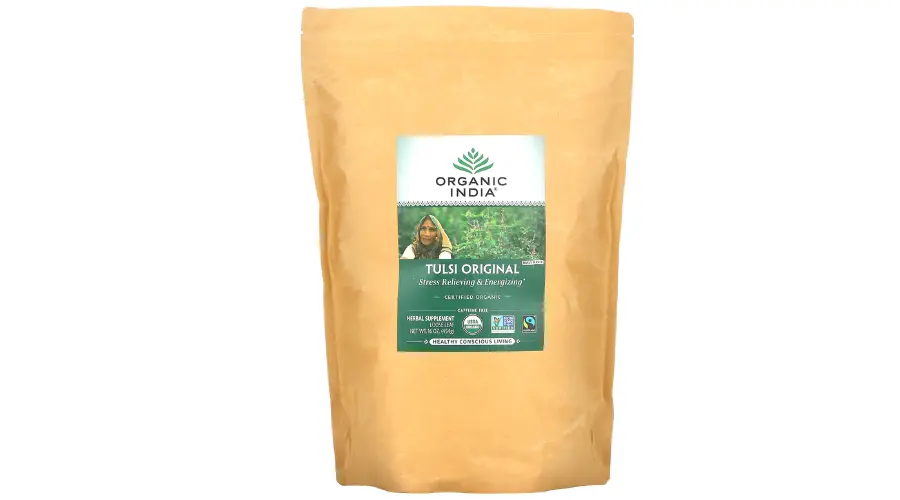 Organic India, Tulsi Loose Leaf Tea, Original, Caffeine-Free, 16 oz (454 g) | Findwyse